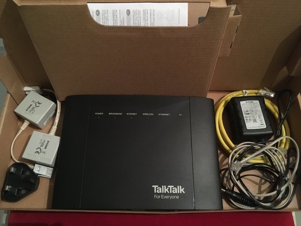 OFFER: Talktalk router and accessories (Bermondsey SE1)