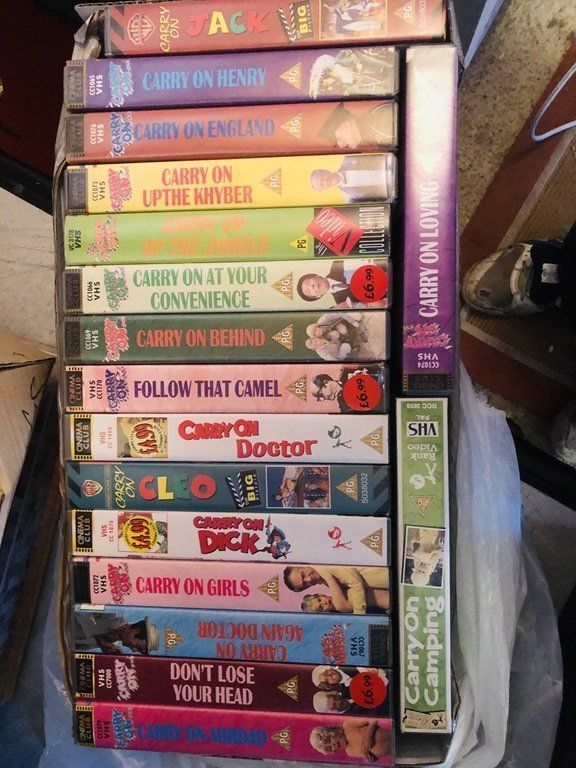 OFFER: CARRY ON... -Original VHS tapes (TW5 Hounslow/Heston)